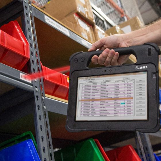 X10 Rugged Tablet Used In Warehouse - Barcode Scanning for Inventory Management